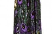 Stella v-neck maxi peacock dress size M UK12/14 EU40/42 Postage included