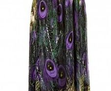 Stella v-neck maxi peacock dress size M UK12/14 EU40/42 Postage included
