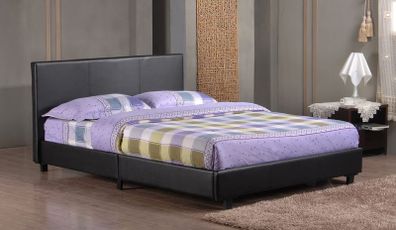New kingsize leather bed