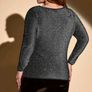 SHEIN  Draped Neck Metallic Top. Size 16. New Image 3
