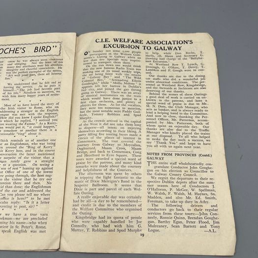 1950 CIE Weekly News Enterprise Belfast Dublin Cork Rail Link Irish Railway Mag