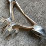 KORKYS Stunning Platform Silver Heels Size 5! Image 8