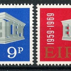 Ireland 1969 - Scott 270-271 EUROPA - Value 4.50 Euro - Mint Never Hinged