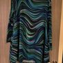 APRICOT blue and green swirl pattern tunic dress - UK 16 Image 2