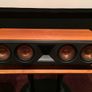 Flagship Klipsch Reference RC64 Giant Center Speakers absolute Beast solid Cherry wood Image 2