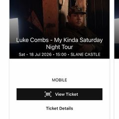 2x FRONT standing tickets for Saturday 18th July