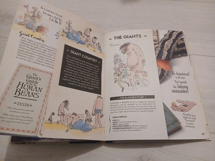 Coloured illustrated hardback The Gloriumptious world of Roald Dahl