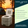 20L Portable Camping Toilet  Comfortable Seat Image 2
