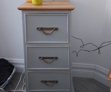 Pyramid Shape Real Teak Drawers Unit