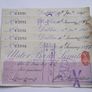 5 Vintage Cheques from Ulster Bank with Consecutive numbers (1895) Image 5