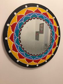 Mirror handpainted