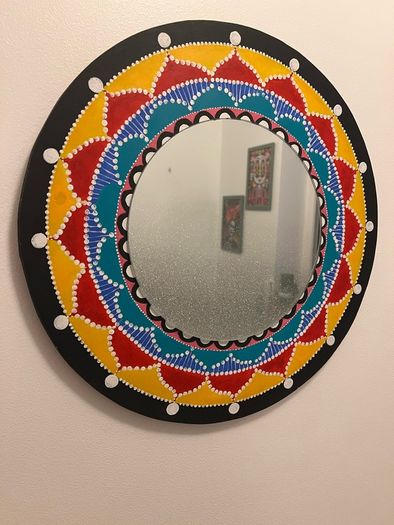 Mirror handpainted