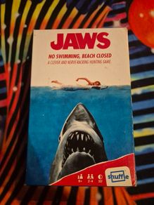 Jaws Board Game Shuffle Card Game, No Swimming, Beach Closed Edition