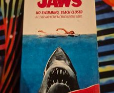 Jaws Board Game Shuffle Card Game, No Swimming, Beach Closed Edition