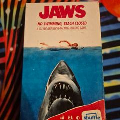 Jaws Board Game Shuffle Card Game, No Swimming, Beach Closed Edition