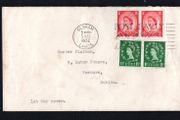 1952 Great Britain Wildings Definitive Series 1 1/2d &amp; 2 1/2d  Addressed First Day Cover to Dublin with Clear Oldham, Lancashire Cancel.