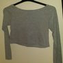 Disney grey long sleeve Minnie Mouse crop top size XS 33/34 in Perfect condition Postage included Image 4