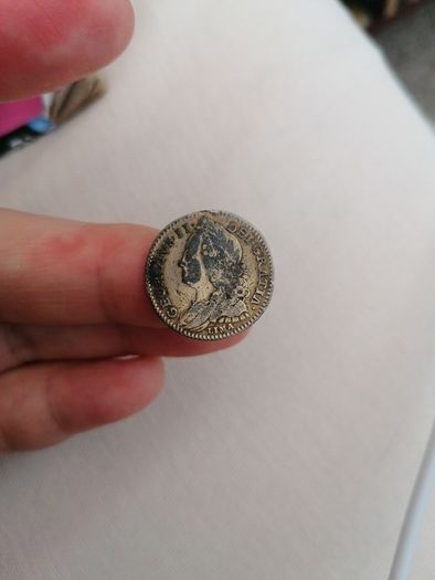 1746 Lima Silver Sixpence Coin