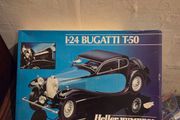 Vintage Heller Humbrol Bugatti T-50 Model Car Kit Unassembled 1:24