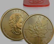 2022 Canadian 1oz Gold Maple Leaf BU 999.9 Gold Final Queen Elizabeth 11 Year Mint Fresh