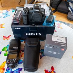 Canon R6, Speedlite Flash & Mount Adapter
