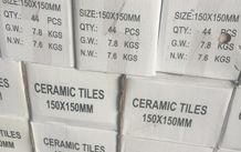 Box of 150X150mm ceramic wall tiles
