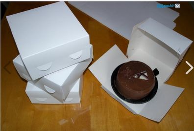Lot of 20 Cake Boxes bakery birthday cup cake paper brand New SIZE Cake Box 7 x7 x 3'' /18 x 18 x 7.5 cm