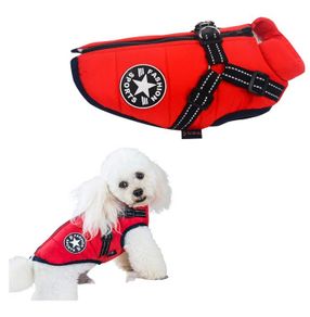 Tineer insulated - waterproof dog Coat, integrated harness - size M