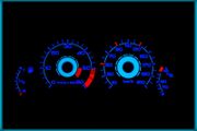 Plasma Glow Gauges - HONDA Civic MK5, MK6, CRX Del Sol, Prelude MK5; NISSAN Primera GT P11, TOYOTA Celica T23, MR2 W20, VW Transporter T3