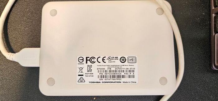 3 TB Toshiba Canvio Connect II portable external hard drive with case