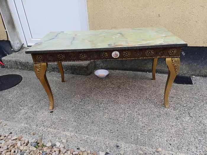 Vintage Marble Look Coffee Table
