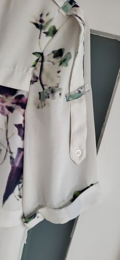 French Connection Floral Shirt Dress Sz 10uk