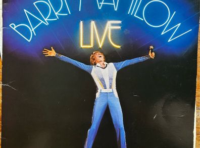 Barry Manilow live double vinyl record. Original 1977 release in vg+ condition