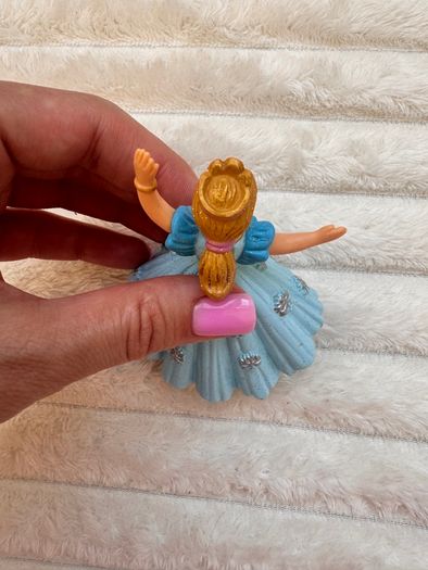 Papo Blue Princess Skating Figure 2016 Figure Skater Ice Skates Crown approx. 10 cm. Used Please see photos