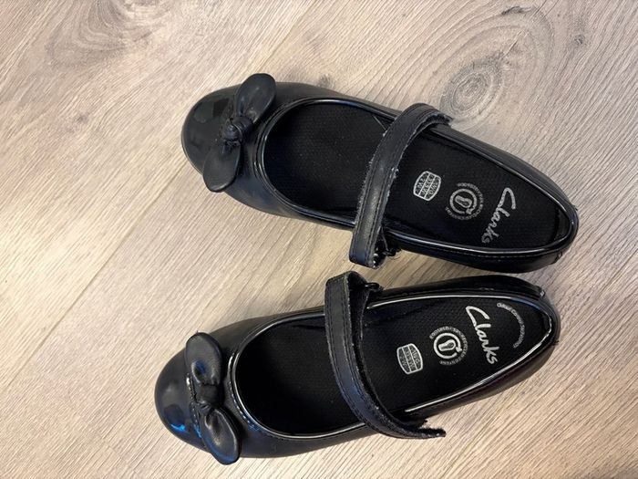 Clarks black school shoes