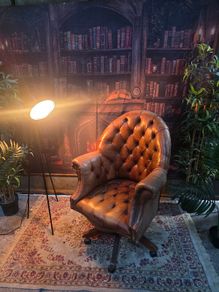 antique chesterfield director chair