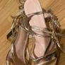 gold strappy heels Image 3