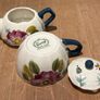 Ceramic Stacking Teapot and Mug (Tea for One) set Image 6