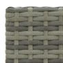 7 Piece Outdoor Bar Set with Armrest Poly Rattan Grey Image 7