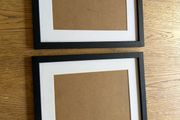 Pair of black photo frames