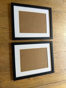 Pair of black photo frames