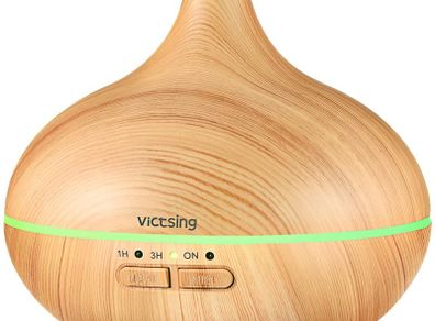 Essential Oil Diffuser For Aromatherapy, Ultrasonic Aroma Diffusers Cool Mist Humidifiers with Waterless Auto Shut-Off For Yoga, Office, Spa, Bedroom, Baby Room
