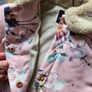6-12m, Firetrap Floral Jacket with Faux Fur Collar Image 3