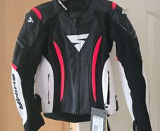 Motorbike woman leather jacket