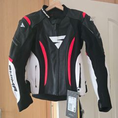 Motorbike woman leather jacket