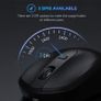 Bluetooth Mouse Wireless, 2.4G + Bluetooth 4.0 Rechargeable Optical Mouse for Desktop/Laptop/Tablet/ and Windows/MacOS/Linux/iOS/iPad OS (13.1 or later), Black Image 7