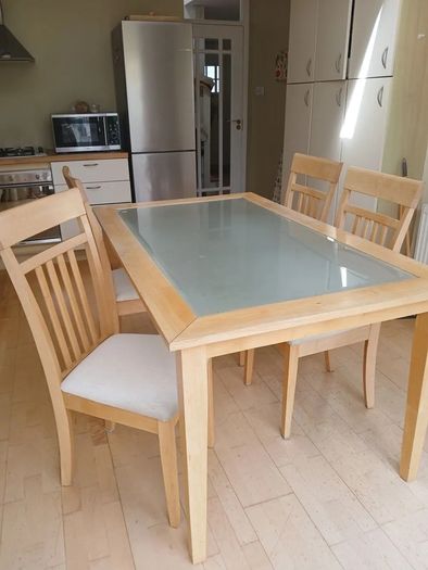 Solid Wood Table & Chairs