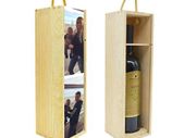 Wine Gift Box with your photo image or text personalised custom printed