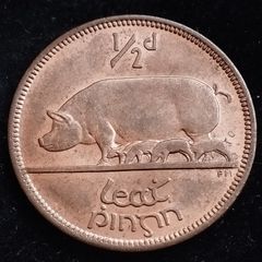 Ireland - 1966 - Half Penny - Sow - AU - KM.10 - [2030]