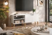 140cm TV Cabinet  Modern TV Stand with Adjustable Shelves